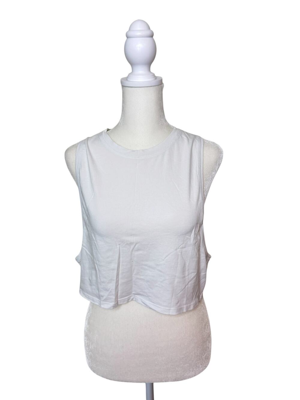 LULULEMON Set of (2) Muscle Love Crop Tank Black + White Size S/M
